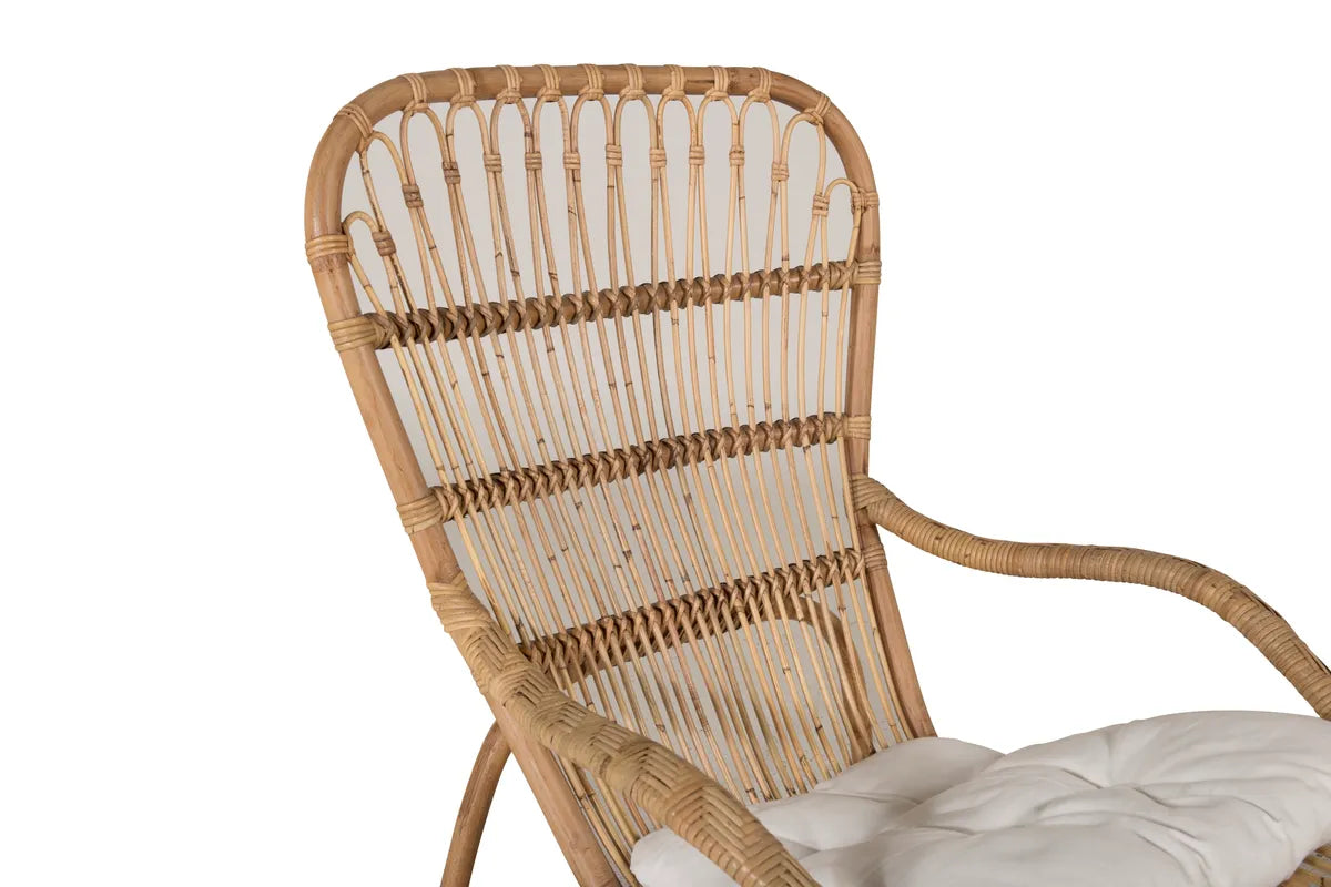 Ella Loungestol - Rotting / Offwhite Dyna. inkl.. Ottoman