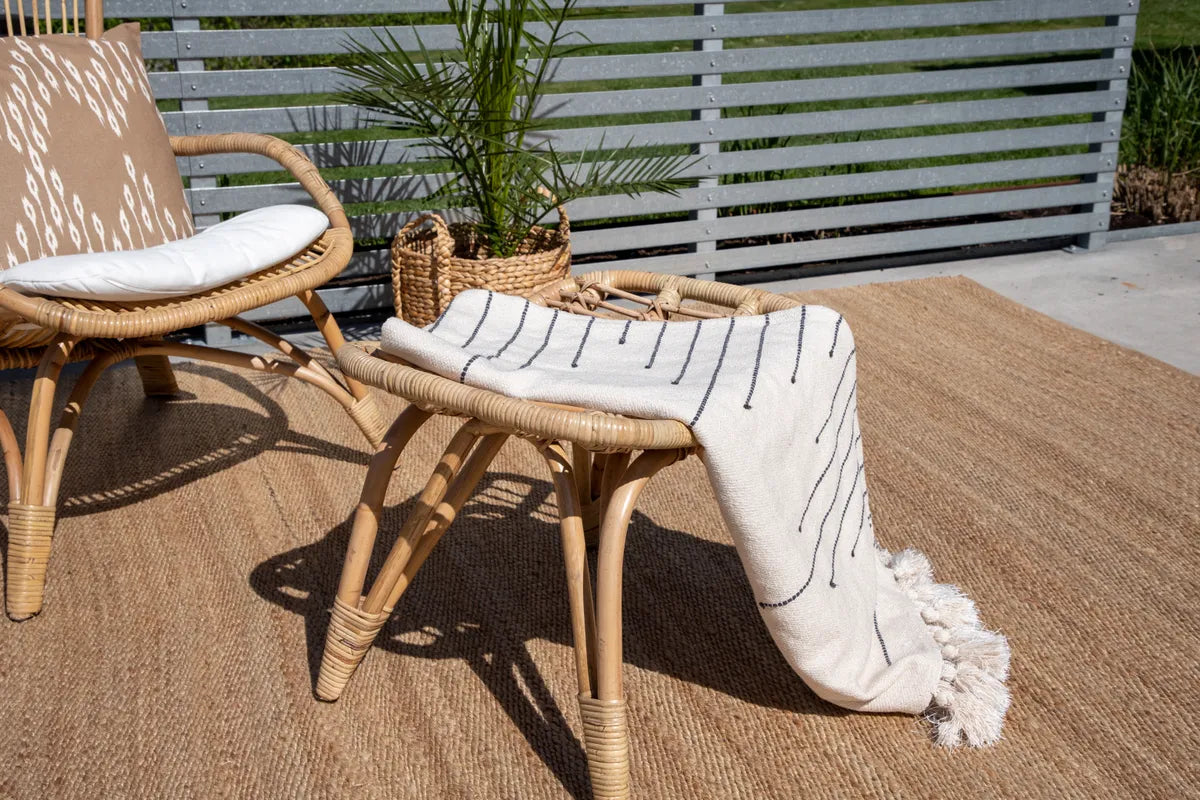 Ella Loungestol - Rotting / Offwhite Dyna. inkl.. Ottoman