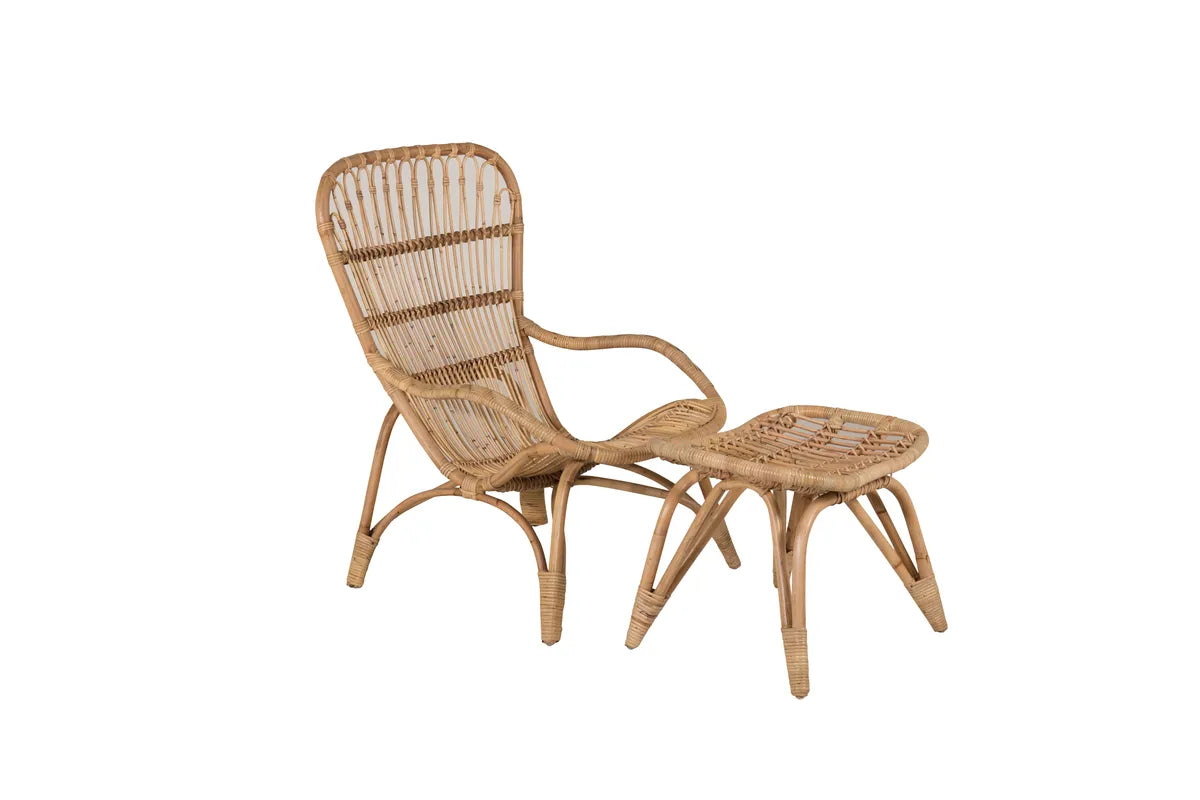 Ella Loungestol - Rotting / Offwhite Dyna. inkl.. Ottoman